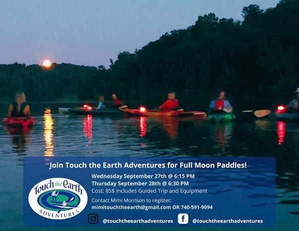 Kayaking in Full Harvest Moon with Touch the Earth Adventures