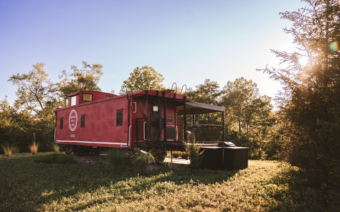 The Little Red Caboose at Hideaway on the Hocking